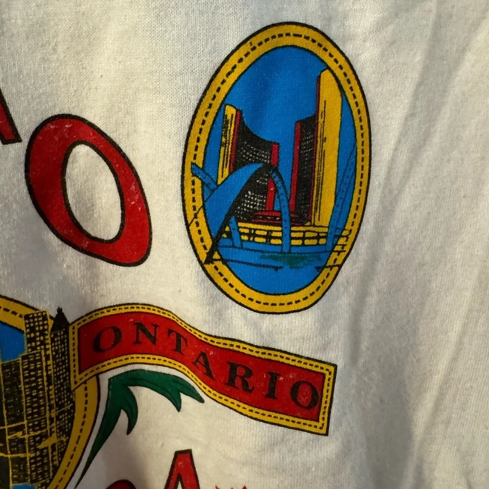 Vintage Toronto Canada Tourist Souvenir Graphic Tee Single Stitch XL Unisex - Picture 9 of 12